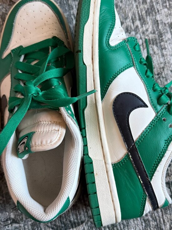 Nike Shoes - WOMENS NIKE LOW DUNKS - GREEN + WHITE - W9